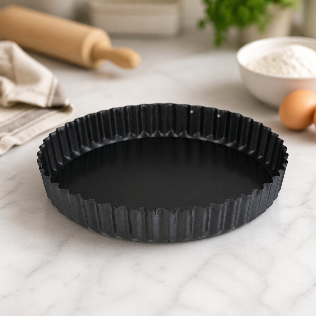Non-Stick Quiche Tin 200mm Removable Base Commercial Bakeware