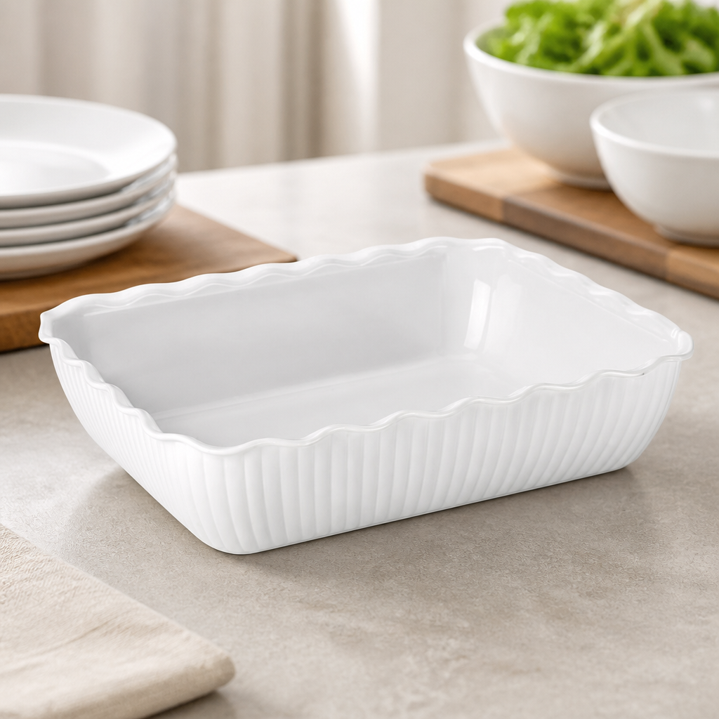 Large Commercial Salad Crock 4.25L Durable SAN Plastic