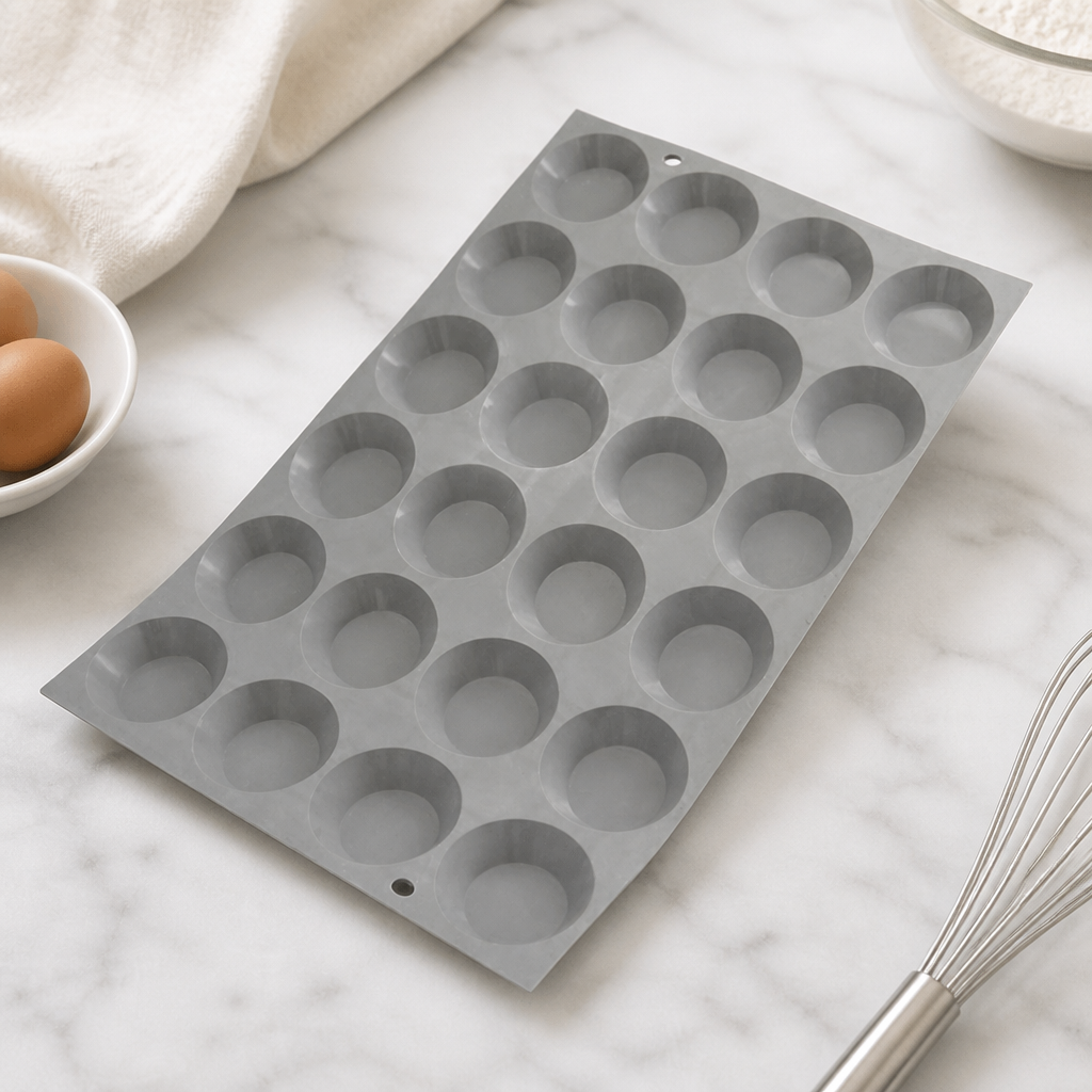 Commercial Silicone Mold for 24 Mini Tartlets Non-Stick