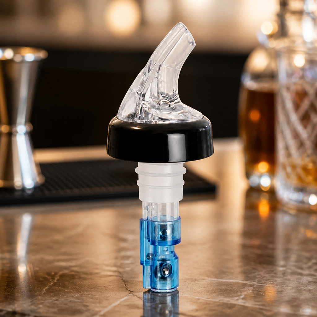25ml Commercial Spirit Pourer - Easy Clean Plastic Design