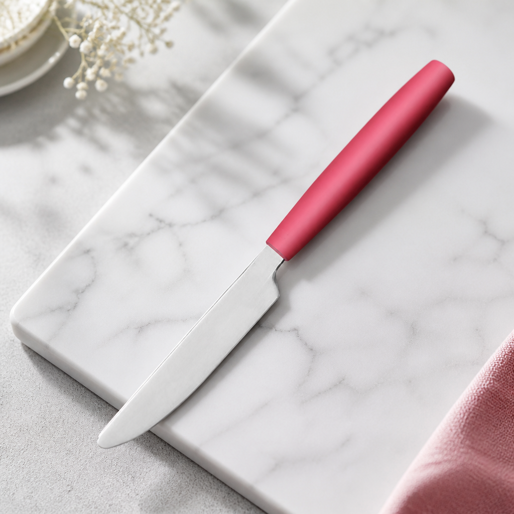 Commercial Dessert Knives Red 12 Pack 195mm Length