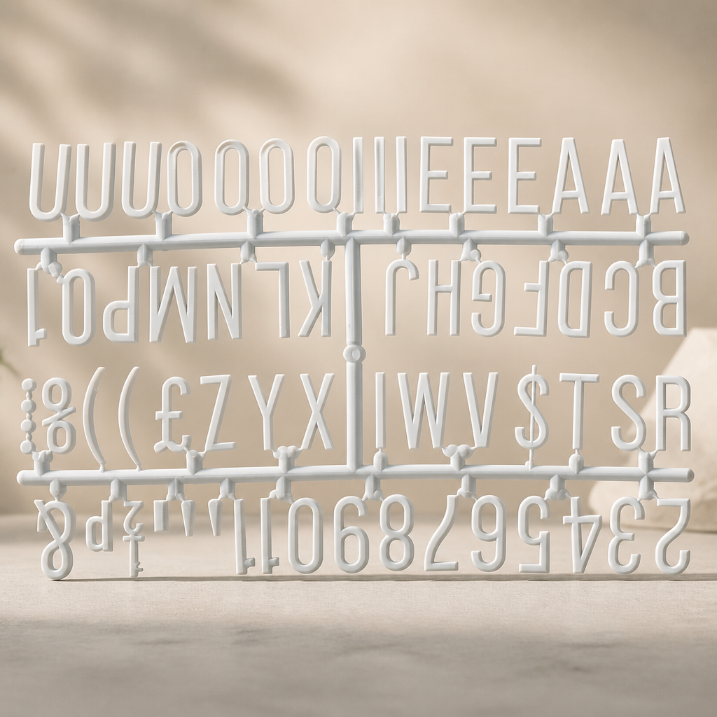 Commercial Peg Board Letter Set 390 Characters