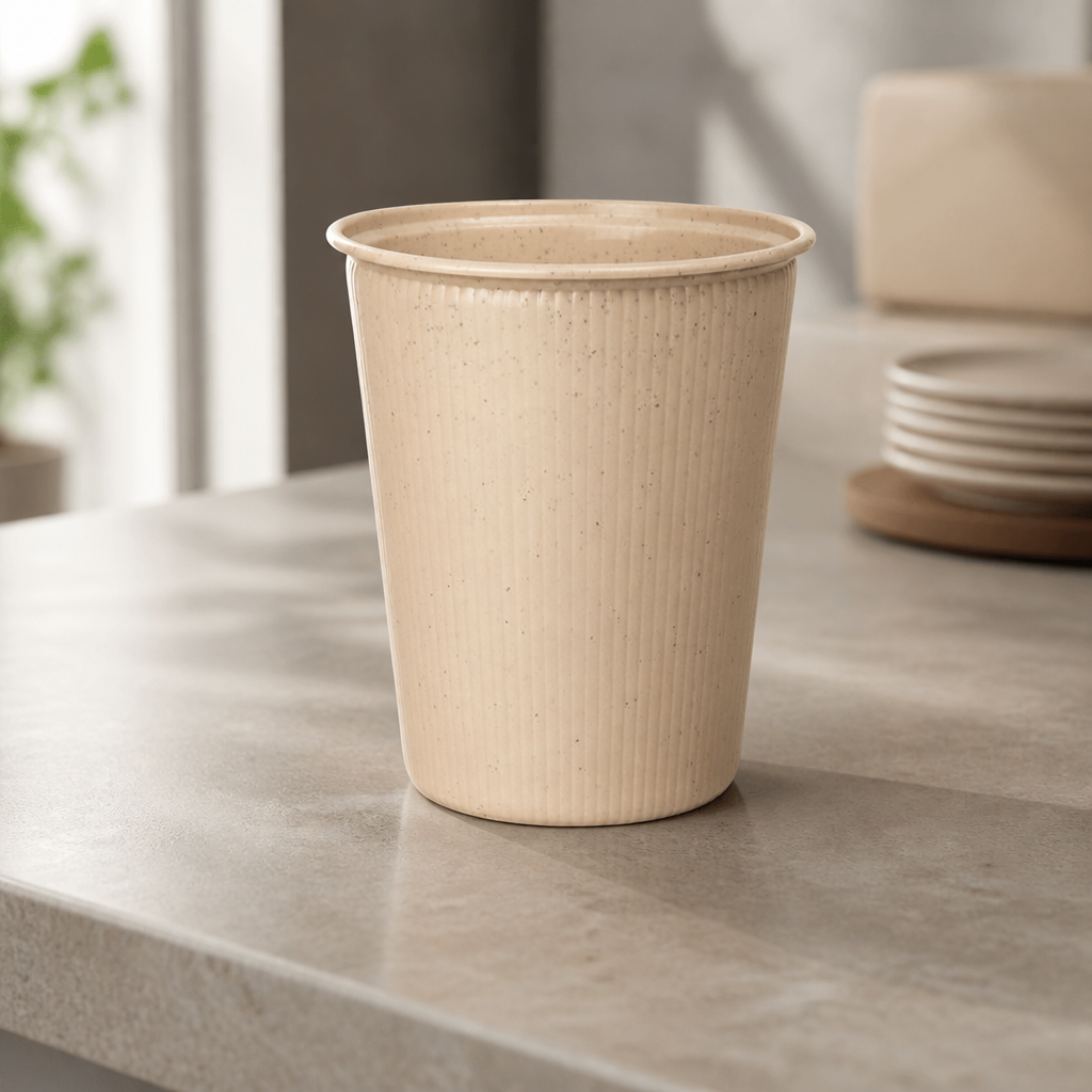 Commercial Reusable Cups 430ml Leak-Proof Beige 165 Pack
