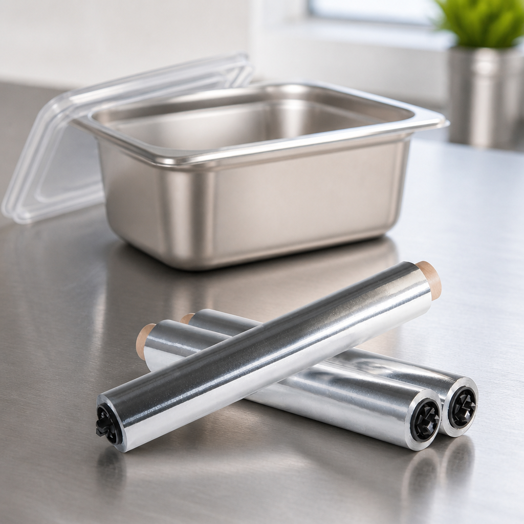 Commercial Aluminium Foil Refills 300mm x 90m (3 Pack)