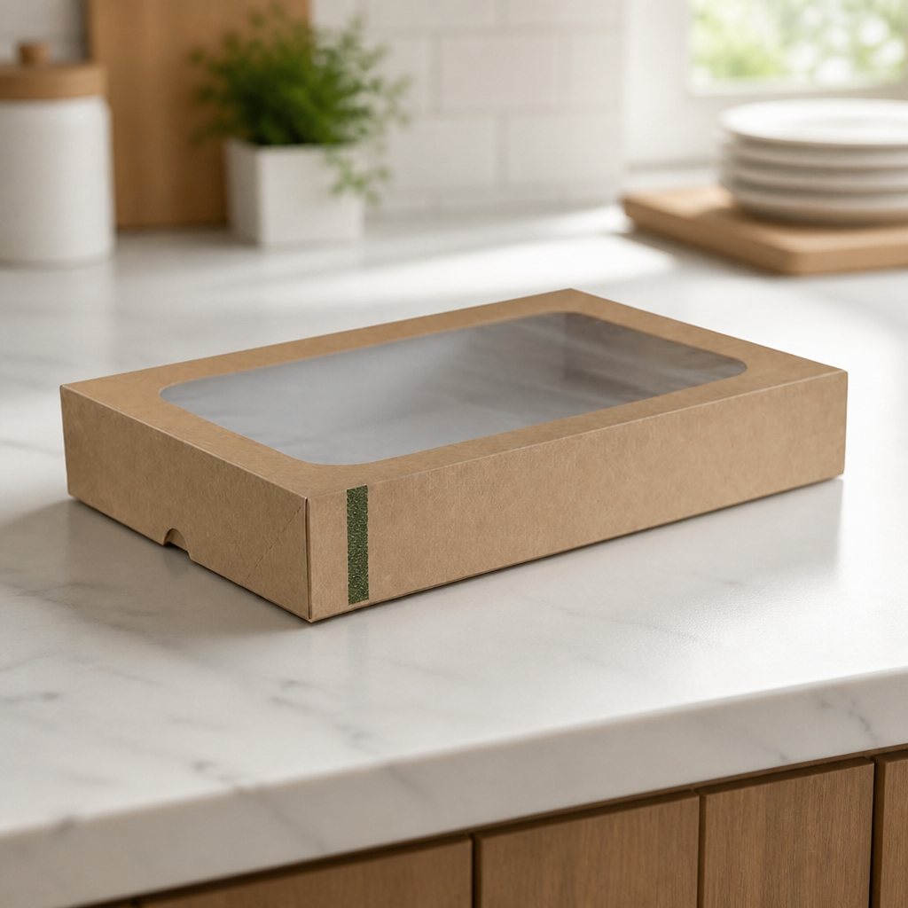 Large Compostable Sandwich Platters 25 Pack Takeaway Containers