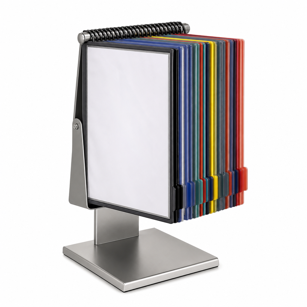 Desktop A4 Document Display Unit with 30 Assorted Pockets