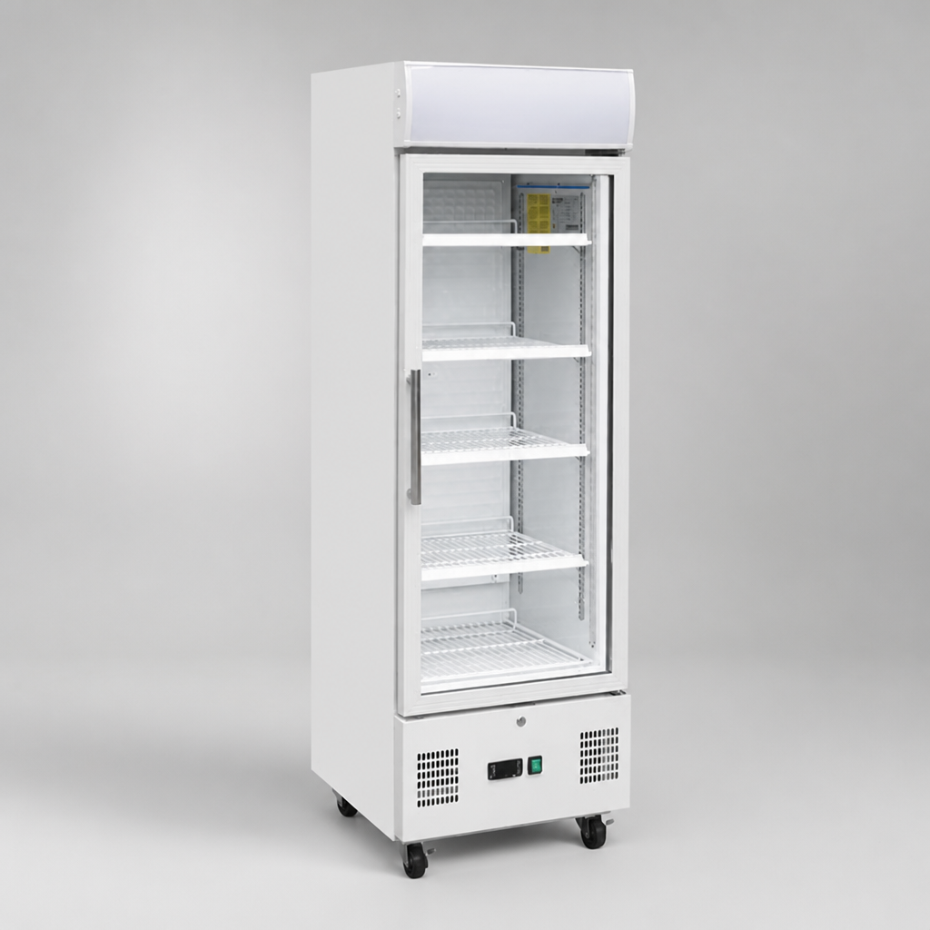 Commercial Upright Display Fridge 218Ltr Electric