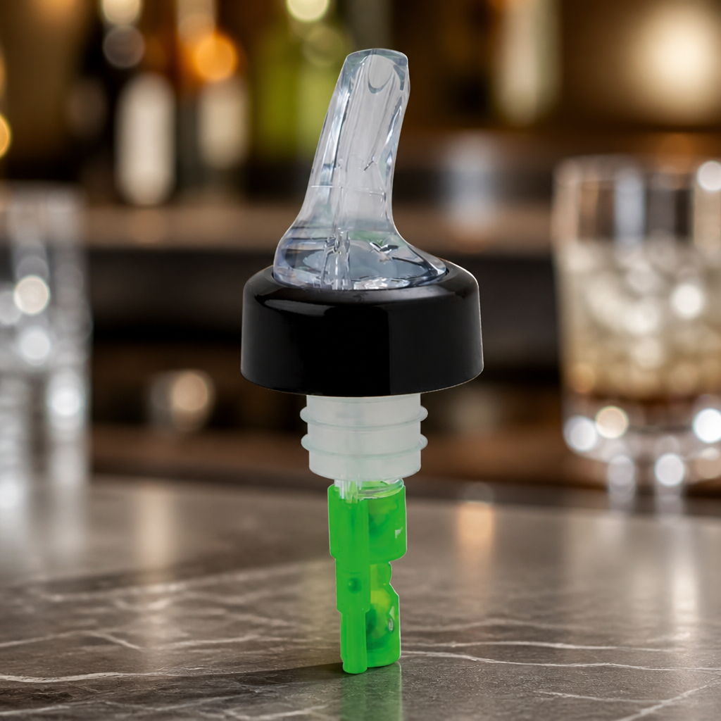 Clear Quick Shot Spirit And Juice Pourers 35ml 12 Pack