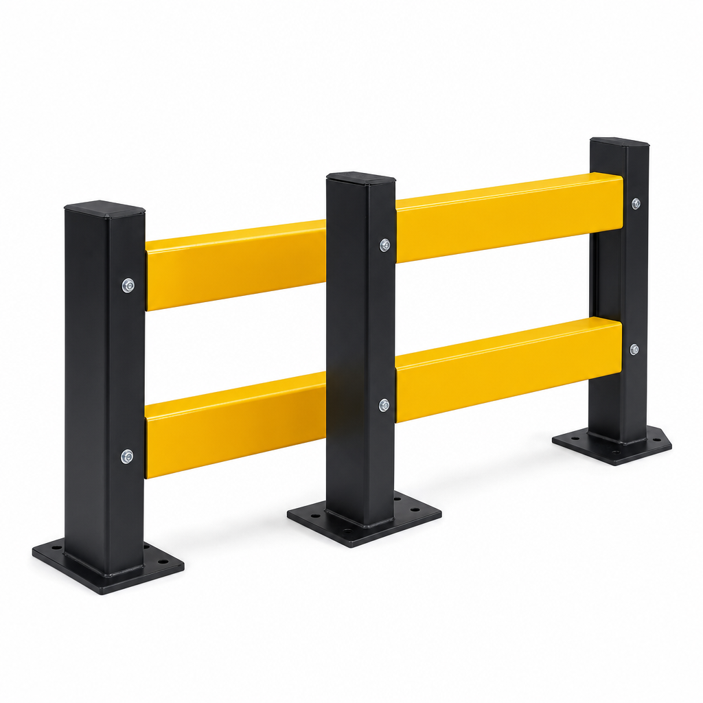 Double Rack End Barrier Posts for Pallet Racking Protection