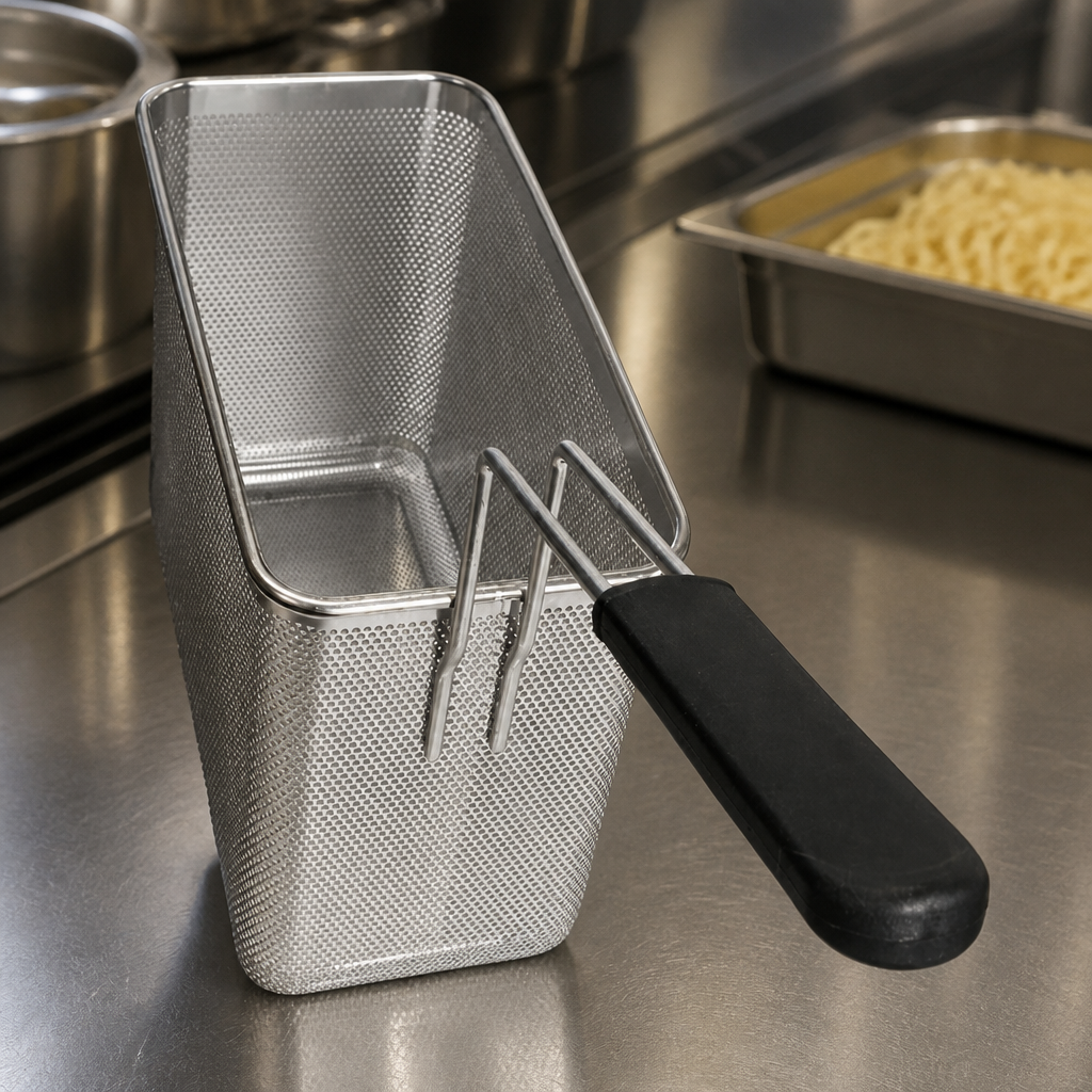 Commercial 1/3 GN Pasta Boiler Basket with Single Handle
