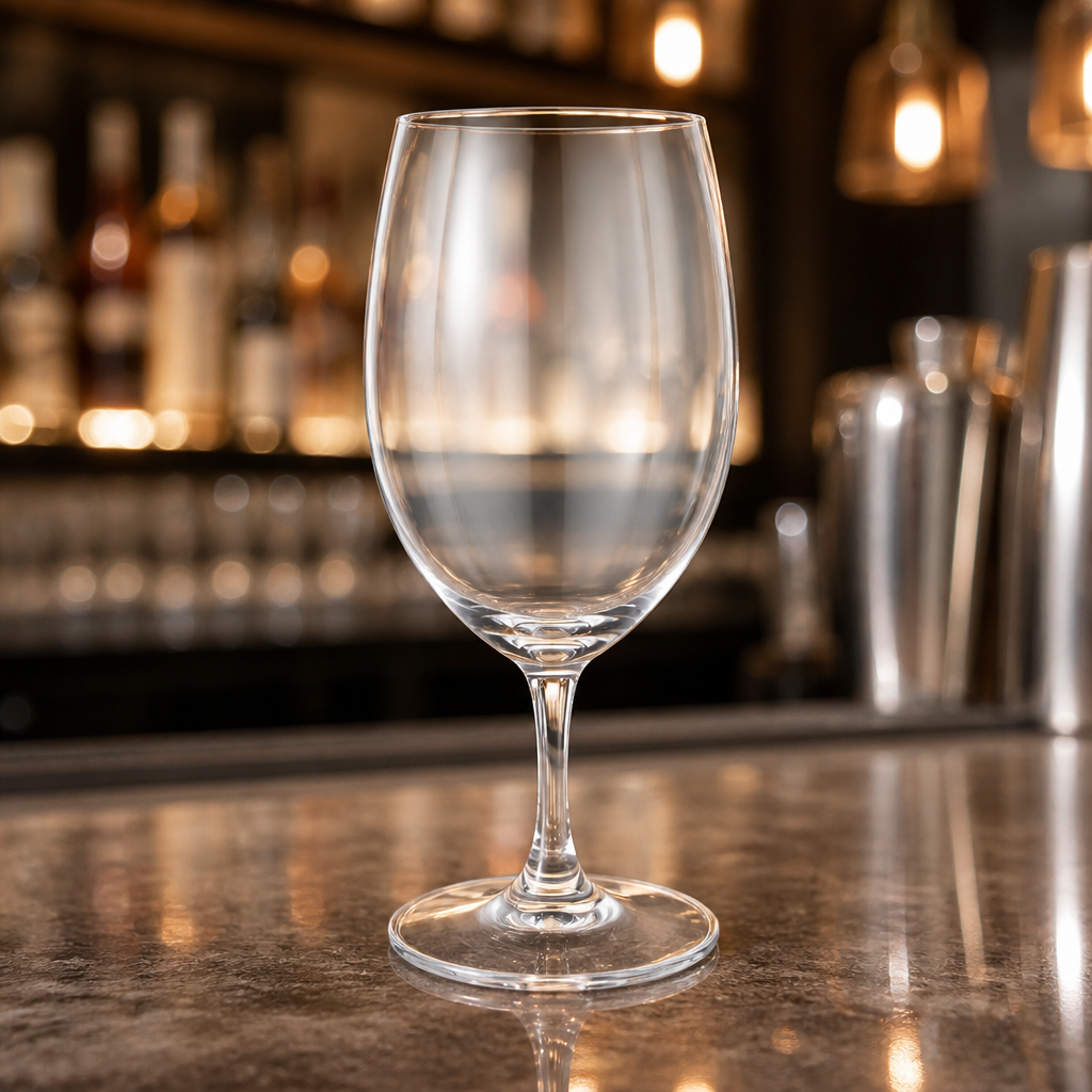 Commercial Crystal Stemmed Water Glasses 365ml - 6 Pack