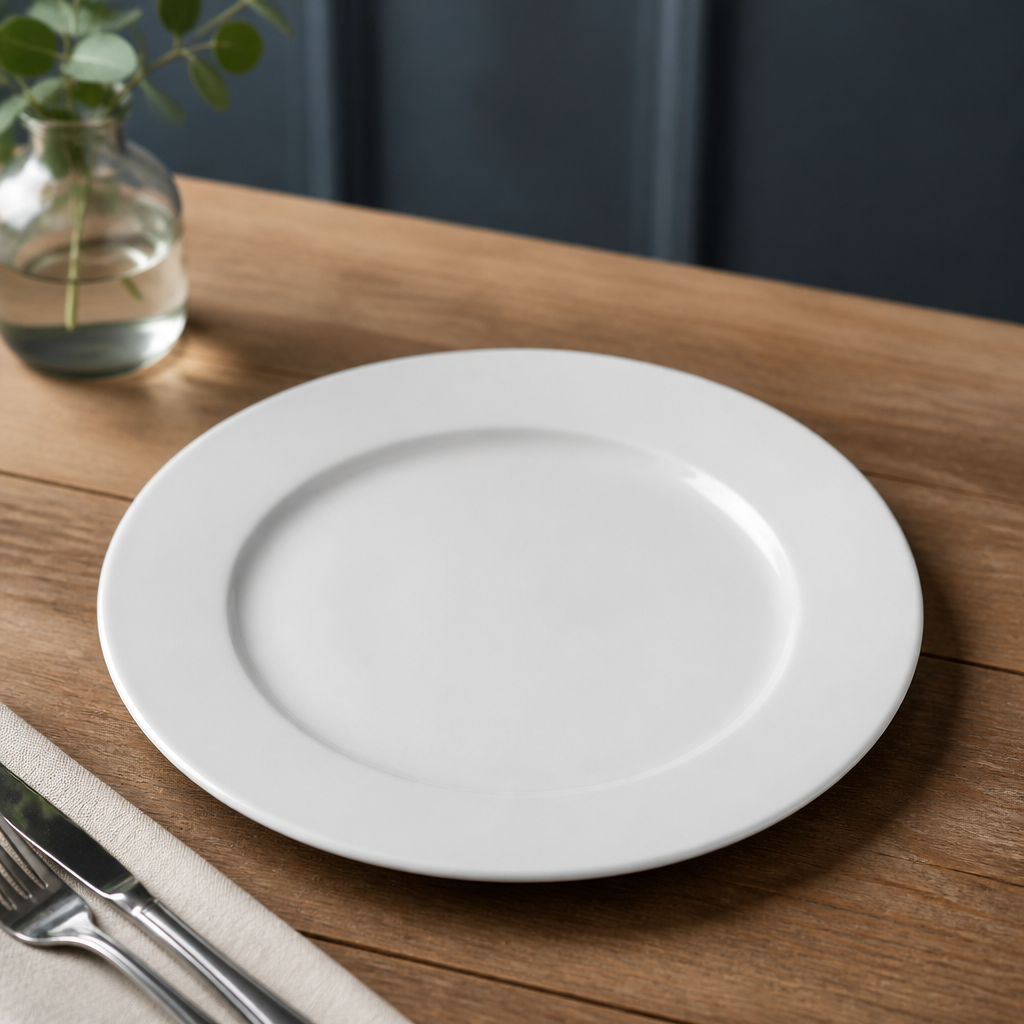 Commercial Profile Plates 232mm Porcelain 12 Pack
