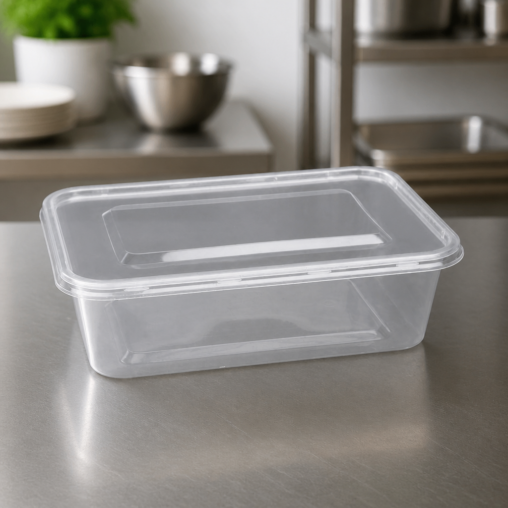 Commercial Takeaway Food Containers 650ml Recyclable 250 Pack