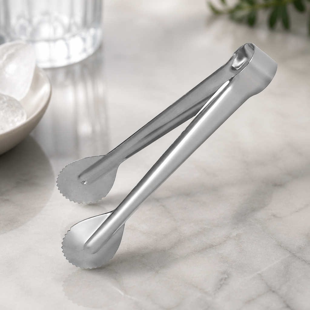 Commercial Ice Tongs 190mm - Pack of 10 Stainless Steel