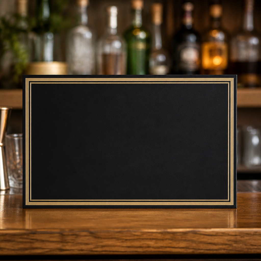 Commercial Bar Signage for Gin, Rum, Vodka, Whisky Measurements