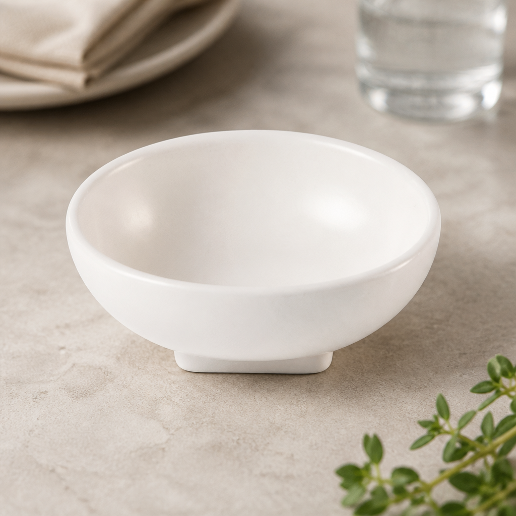 Commercial Porcelain Taste Bowls 130mm 12 Pack for Dining
