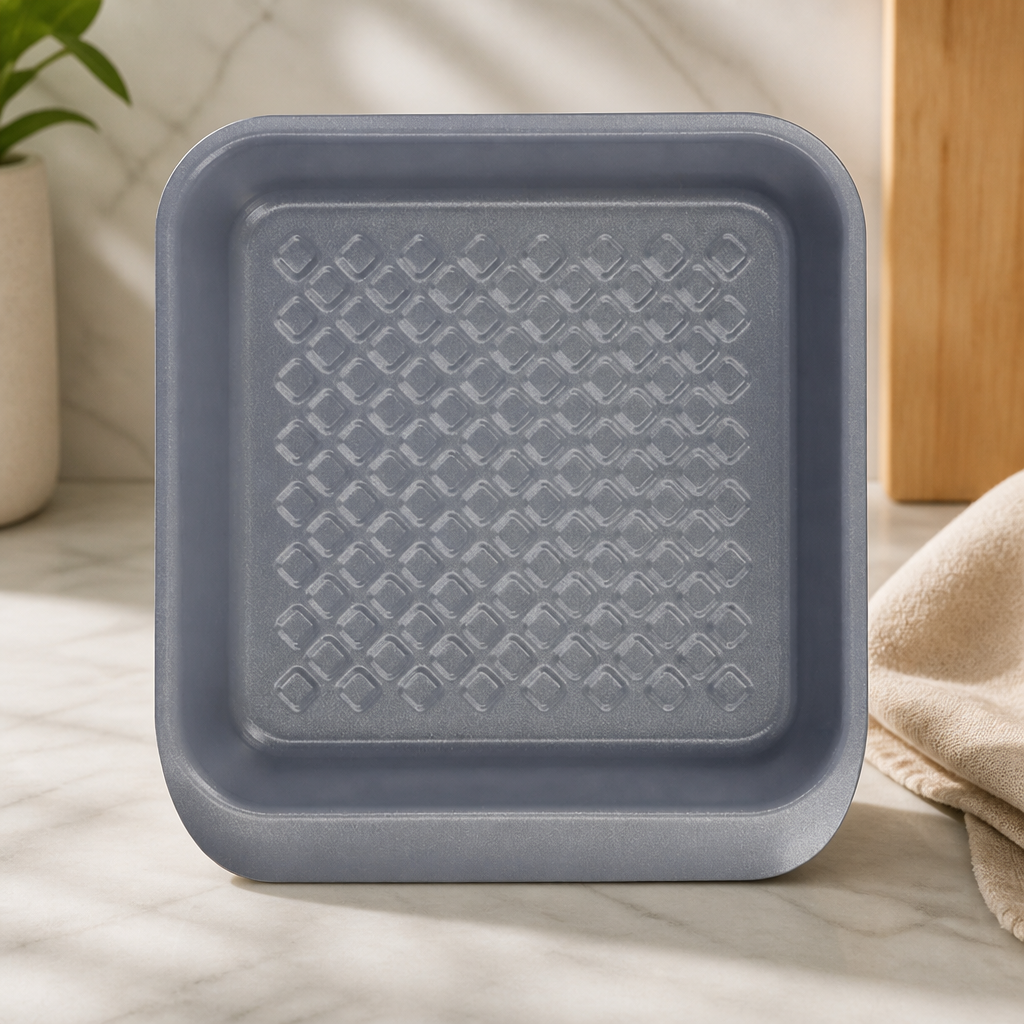 Commercial Non-Stick Square Baking Tin 1Ltr Capacity 24x22cm
