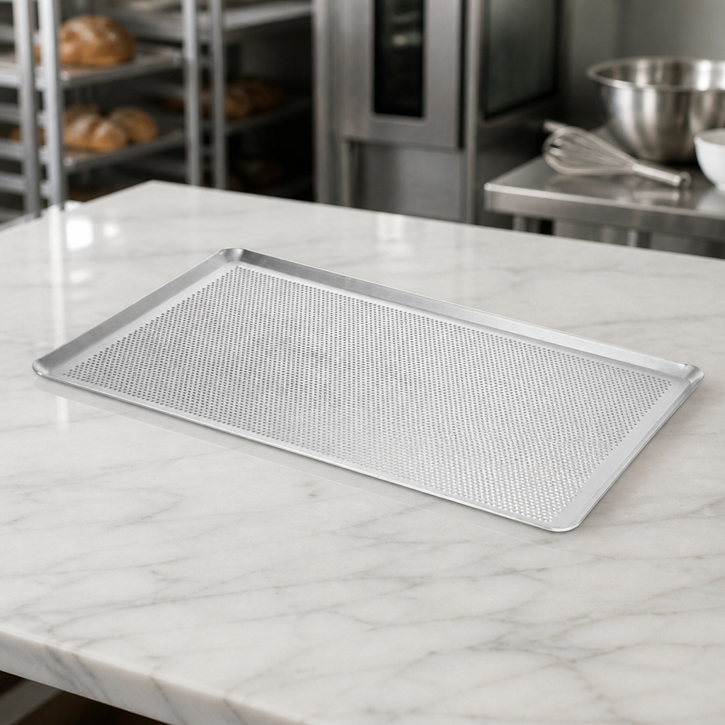 Commercial Perforated Aluminium Baking Sheet 1/1 GN 530x325mm