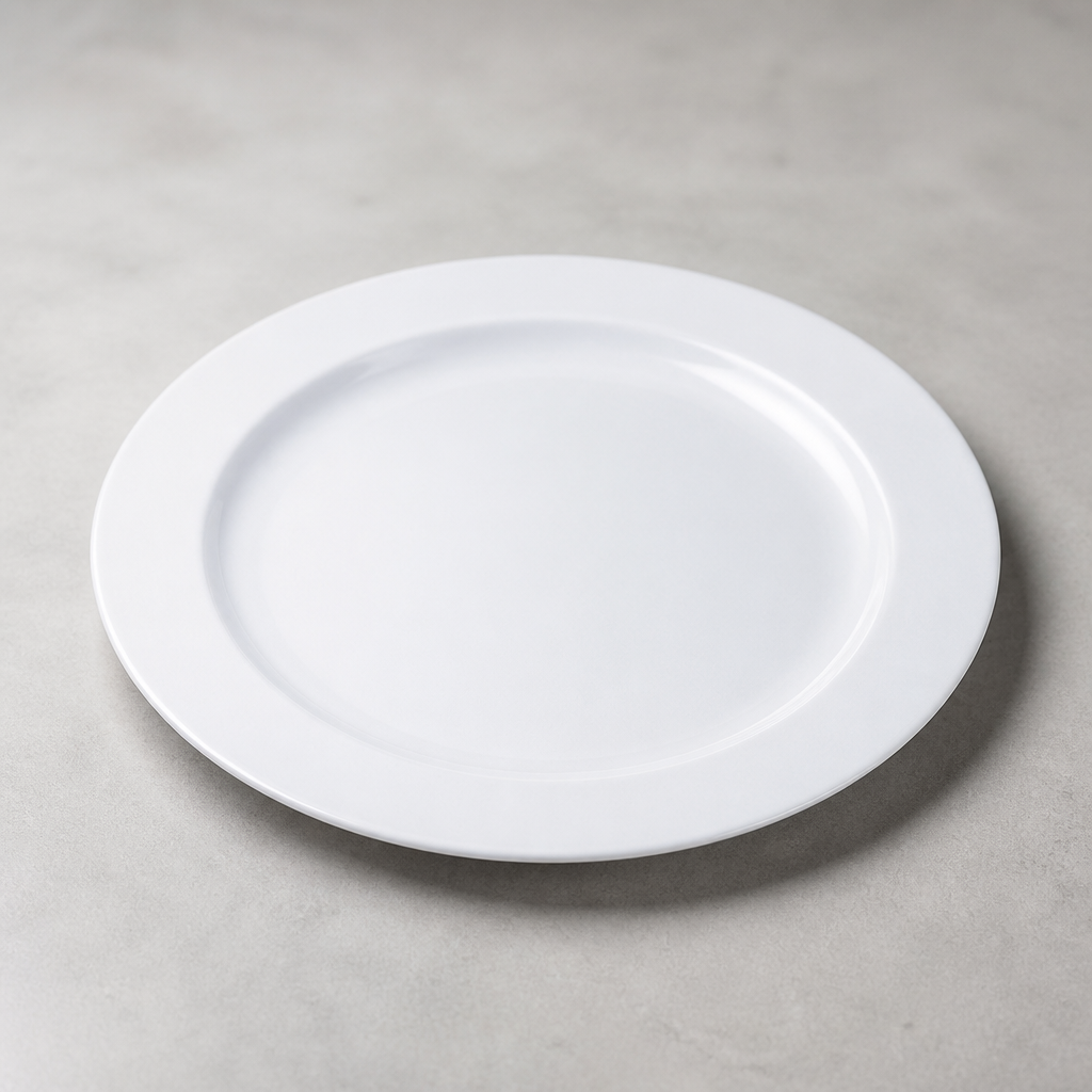 Commercial Porcelain Plates 254mm 12 Pack Catering Supplies