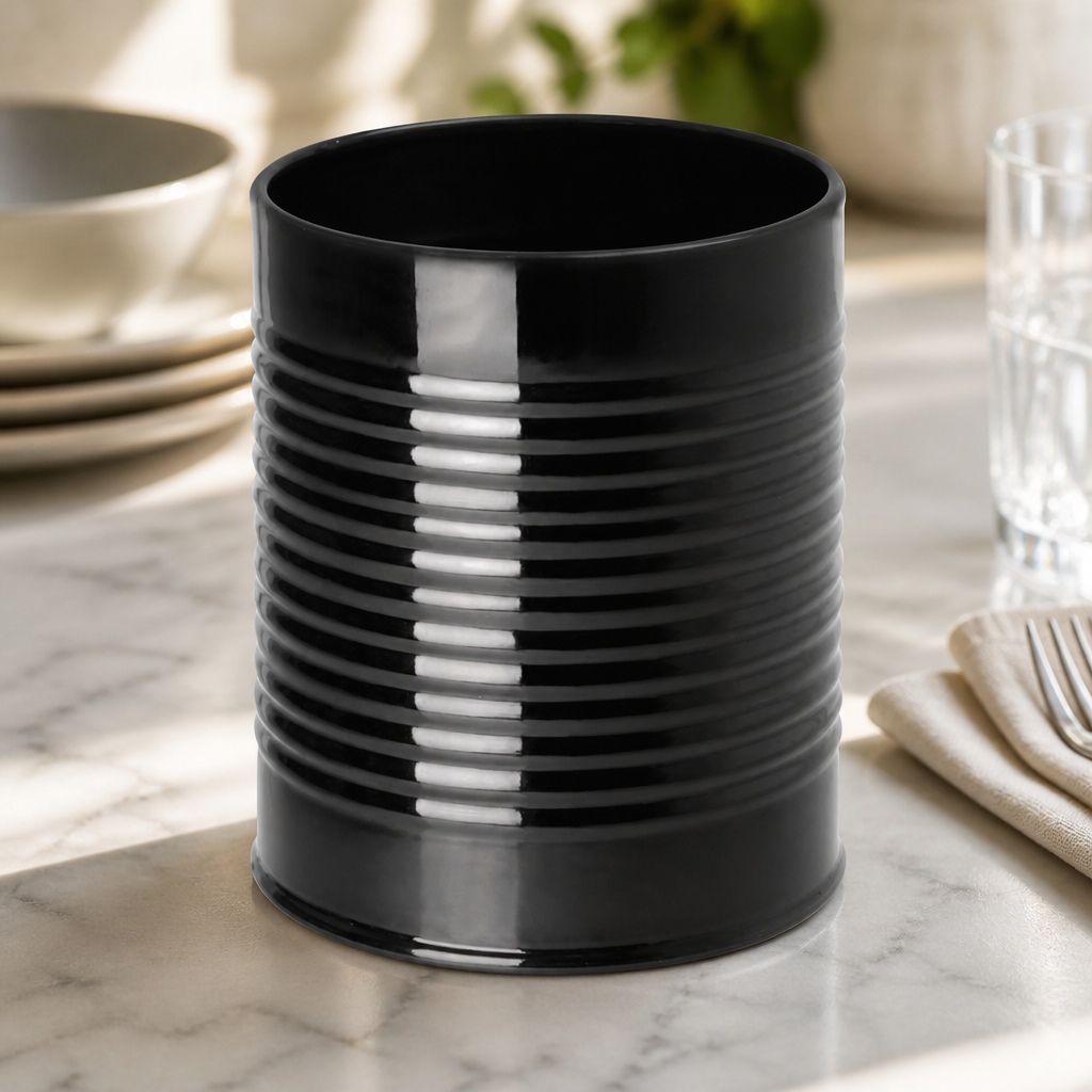 Commercial Galvanised Steel Table Tidy Cutlery Storage 665ml