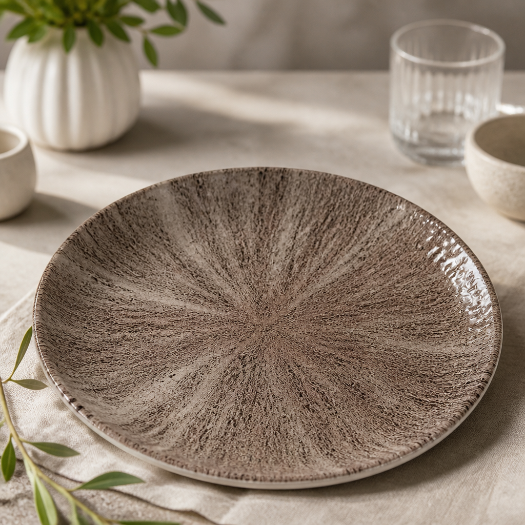 Commercial Stone Coupe Plates 260mm Dishwasher Safe 12 Pack