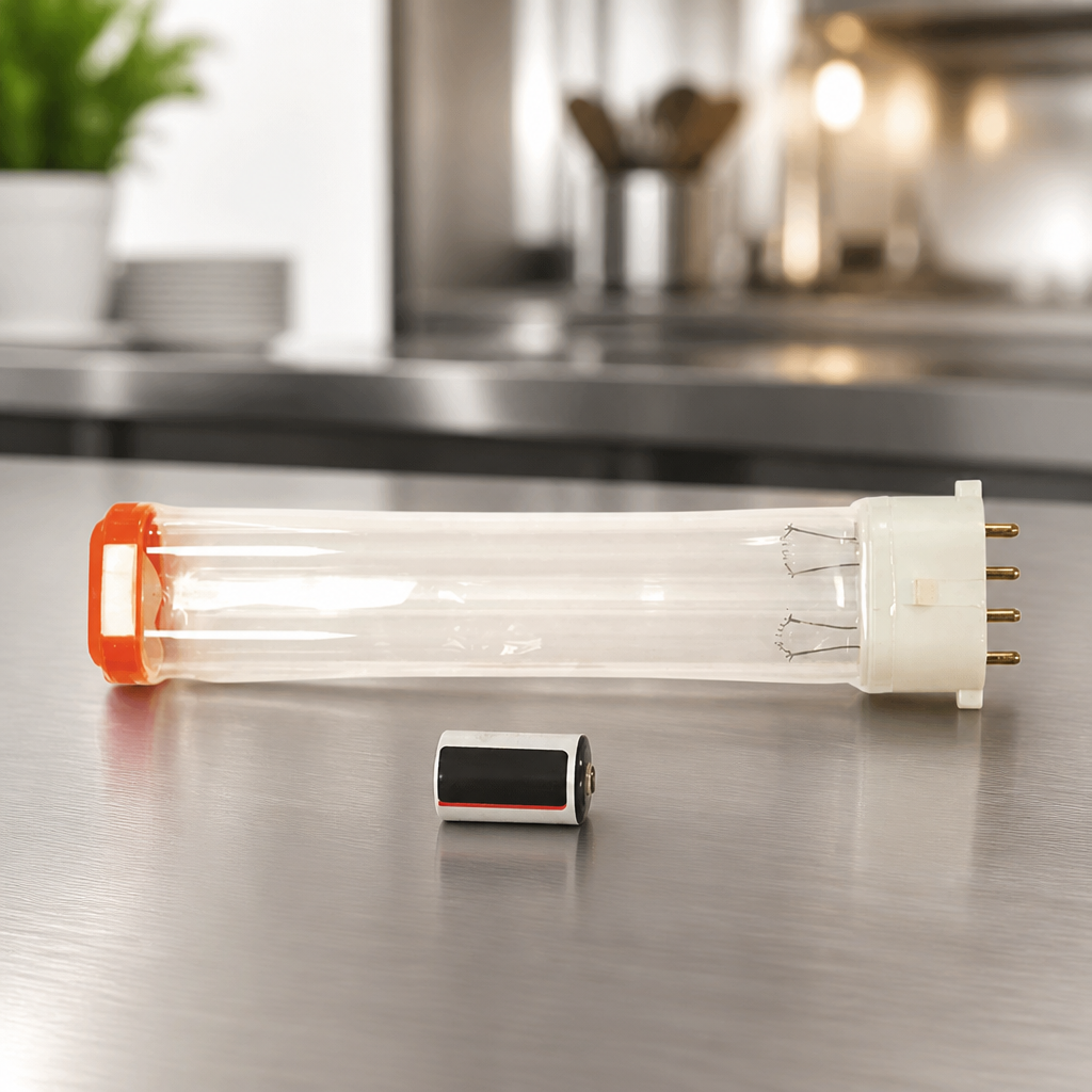 Hygiene Amplification System Replacement Lamp and Battery Orange Cap