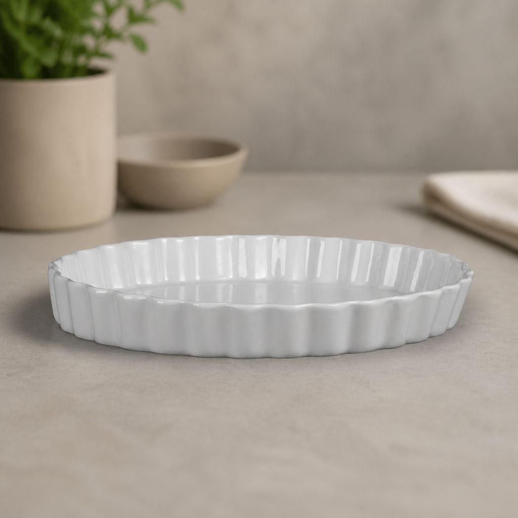 Commercial Porcelain Flan Dishes 297mm - 6 Pack
