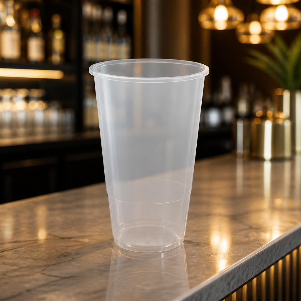 Commercial Half Pint Glasses 285ml Clear Disposable Tumblers