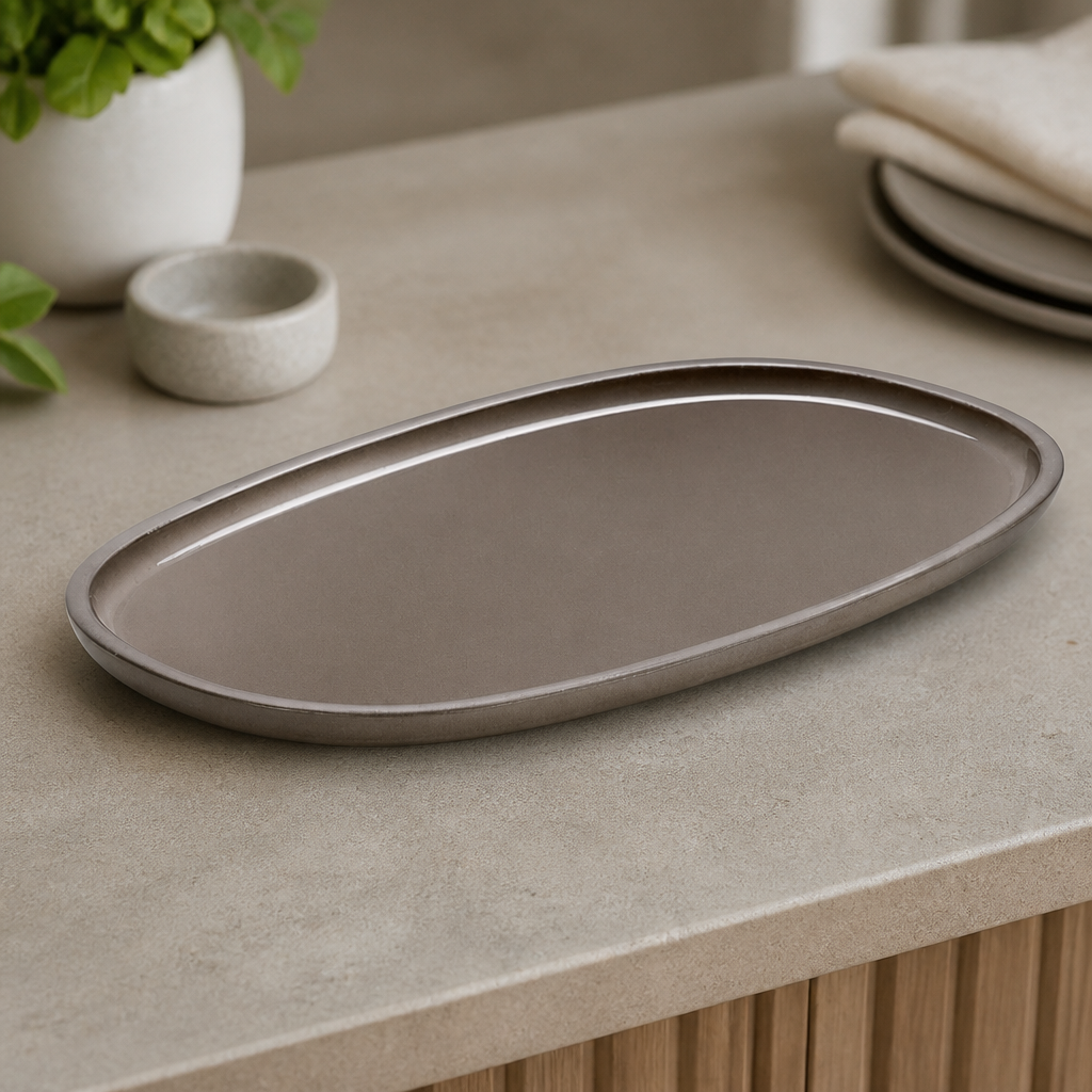 Commercial Stoneware Oval Platters 300x180mm 2 Pack