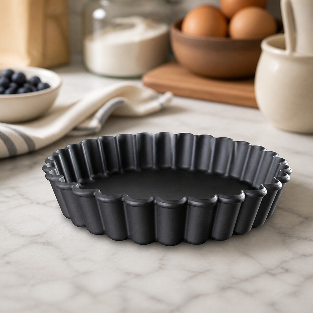 Commercial Round Fluted Tartlet Mould 110mm 12 Pack