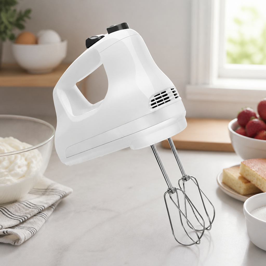 Commercial Hand Mixer 5-Speed Lightweight with Turbo Beaters