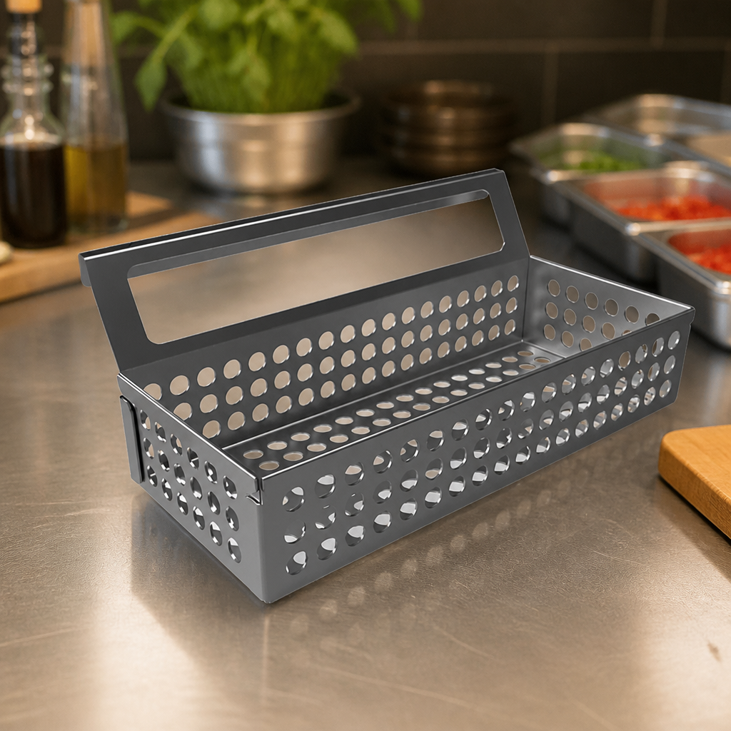Commercial Stainless Steel Condiment Basket 55mm High