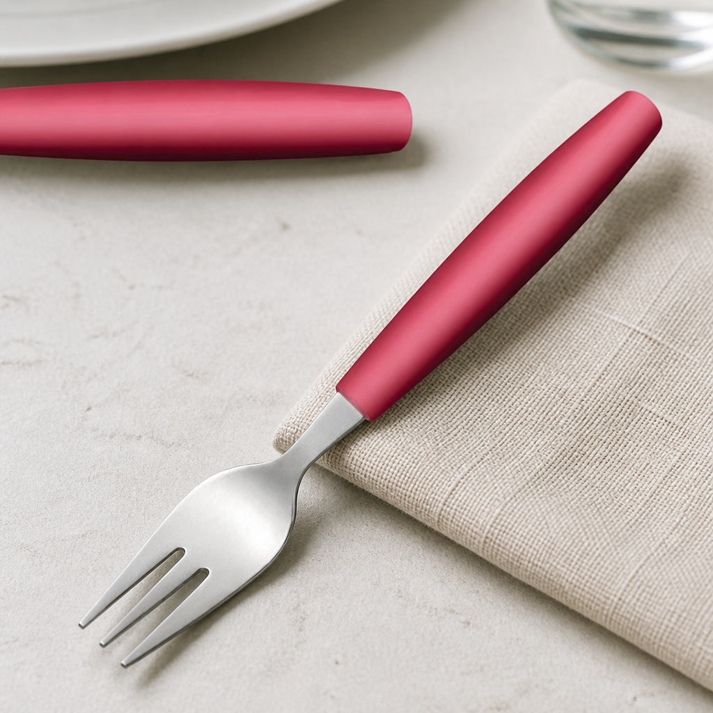 Commercial Cake Forks Red 165mm - Pack of 12