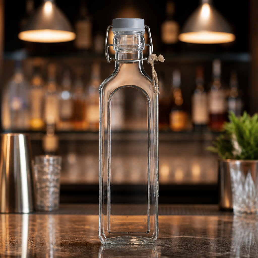 600ml Clip Top Preserving Bottle for Vinegars and Oils