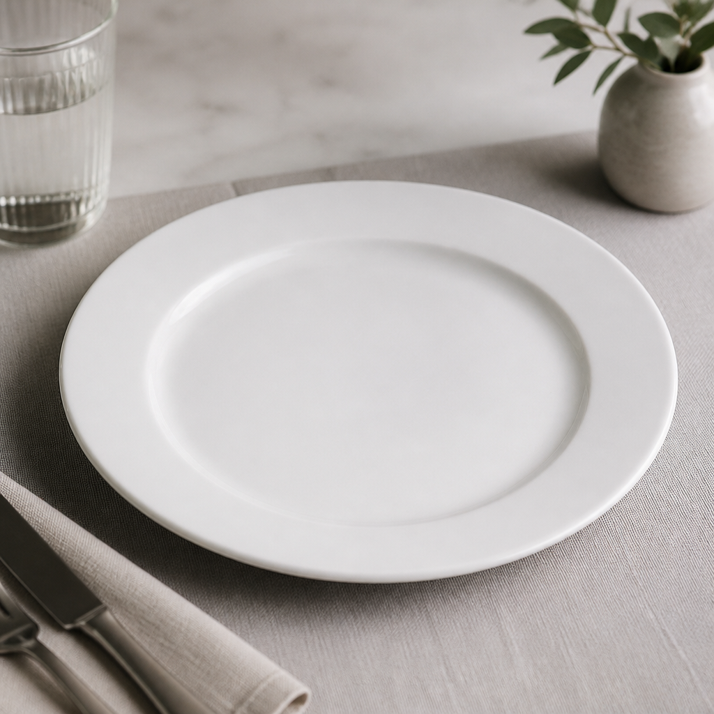 Commercial Profile Plates 270mm Round Porcelain 12 Pack