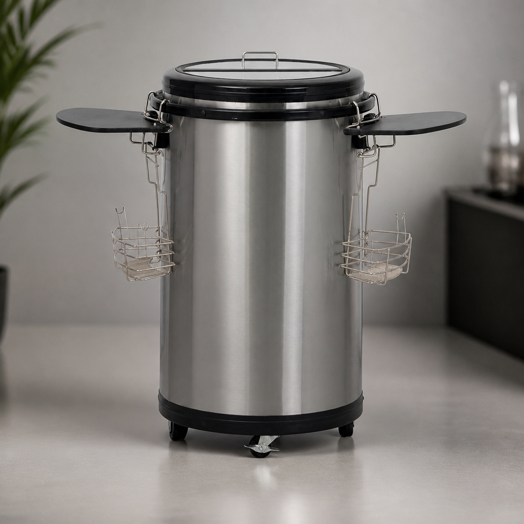 Commercial Party Cooler 50Ltr with Drop-Down Service Tables