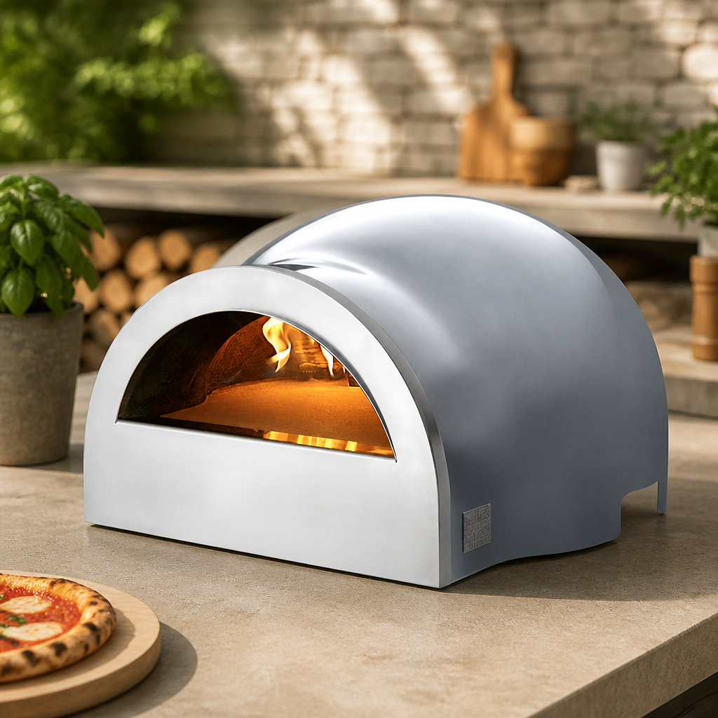 Hale Grey Wood Fired Single Deck Pizza Oven 320x380 Cooking Area