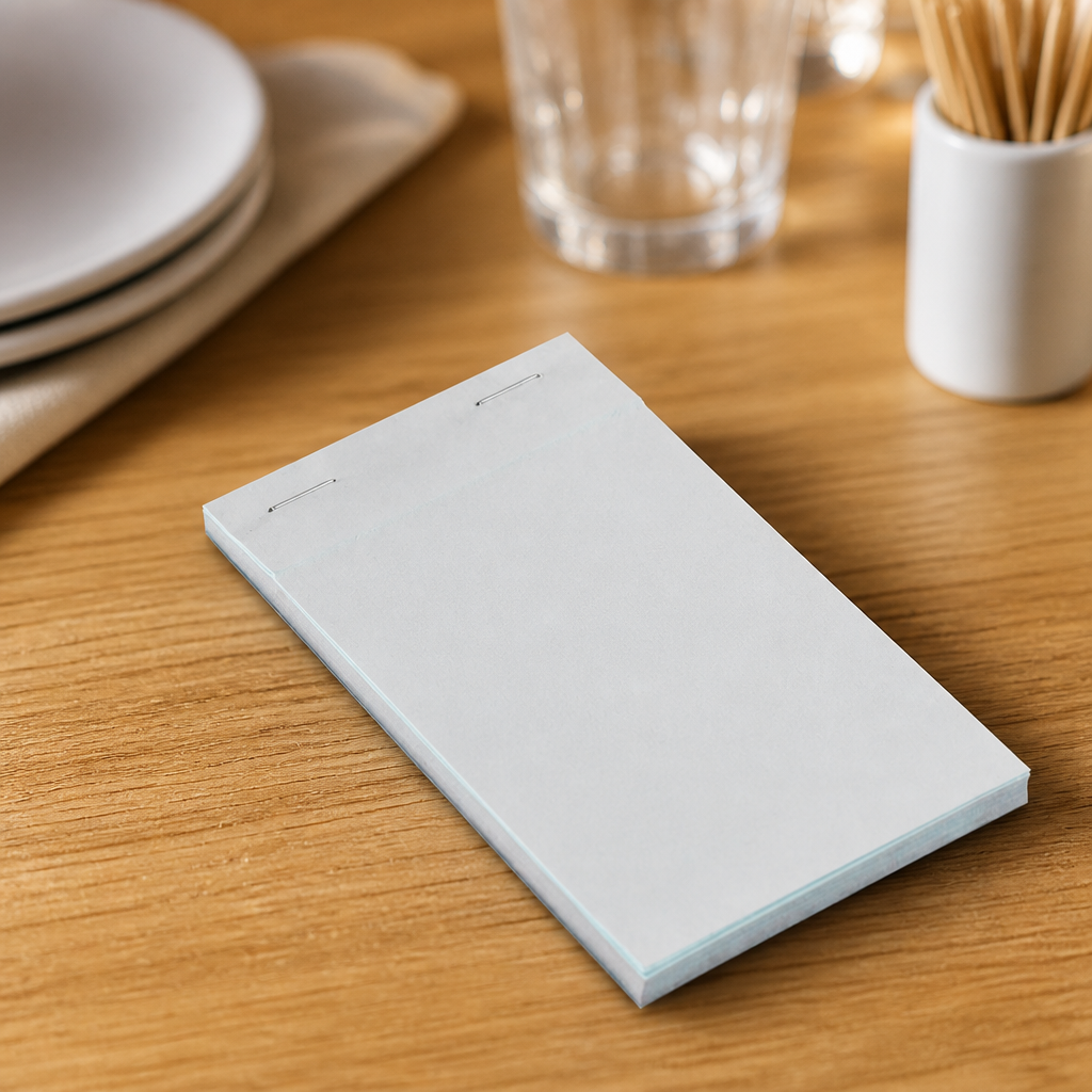 Carbonless Order Pad Duplicate Small 50 Pack for Waitstaff