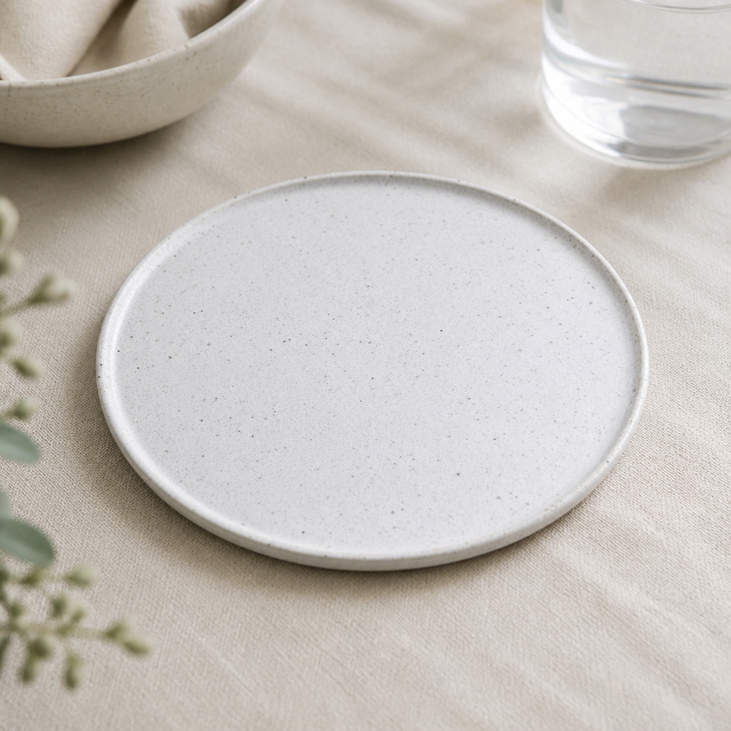 Commercial Wabi Sabi Round Trays 152mm Porcelain 12 Pack