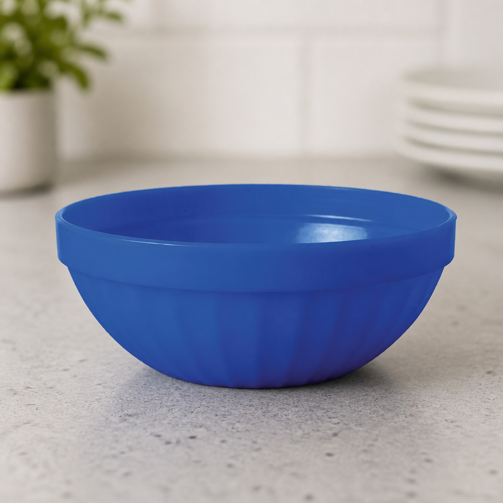 Commercial Polypropylene Salad Bowls 218ml Blue 12 Pack
