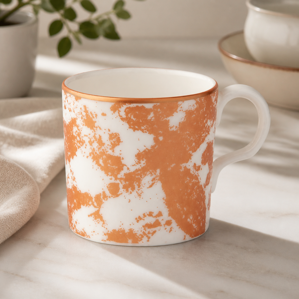 Crushed Velvet Copper Cups Set of 6 for Commercial Catering