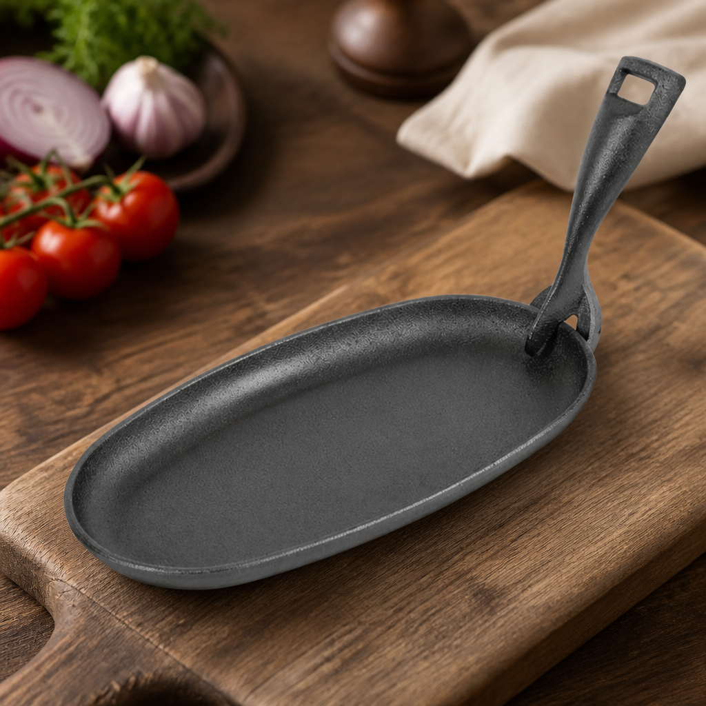 Commercial Cast Iron Oval Sizzler Platter 240x140mm