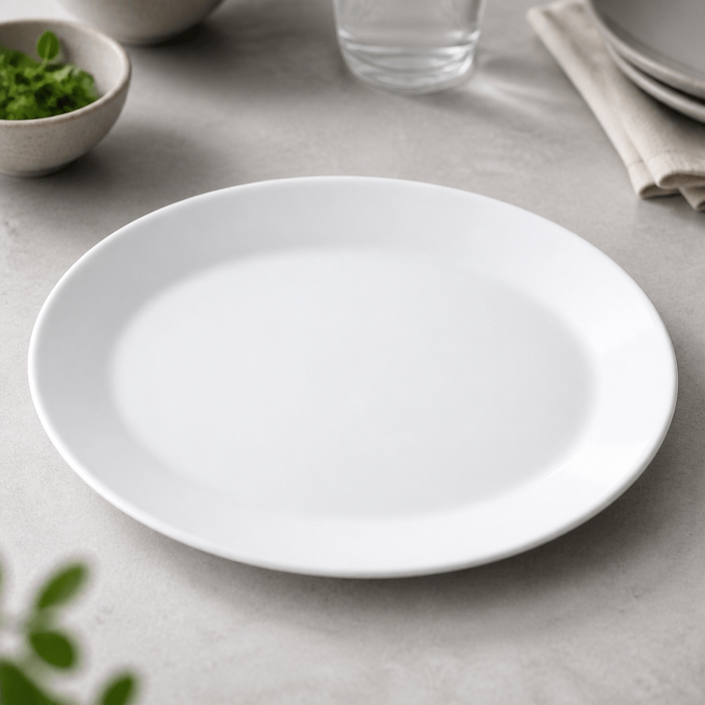 Commercial Oval Coupe Dishes 342mm Ceramic 12 Pack
