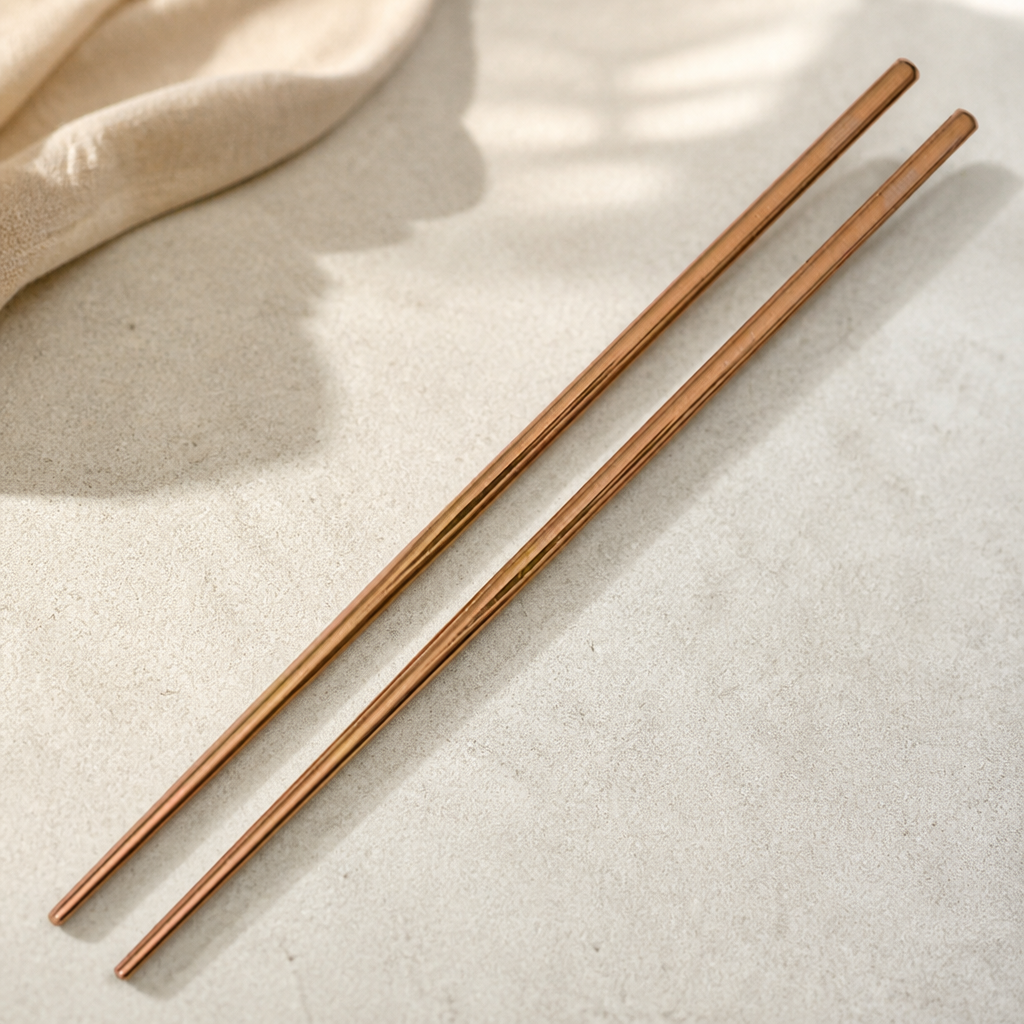 Commercial Stainless Steel Chopsticks 230mm 12 Pack