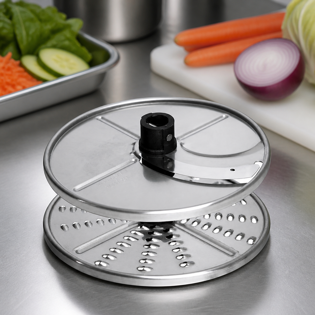 Commercial Vegetable Prep Machine Discs 4mm Slicer Grater 2 Pack