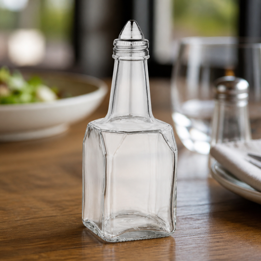 Commercial Glass Oil And Vinegar Cruets 142ml 12 Pack