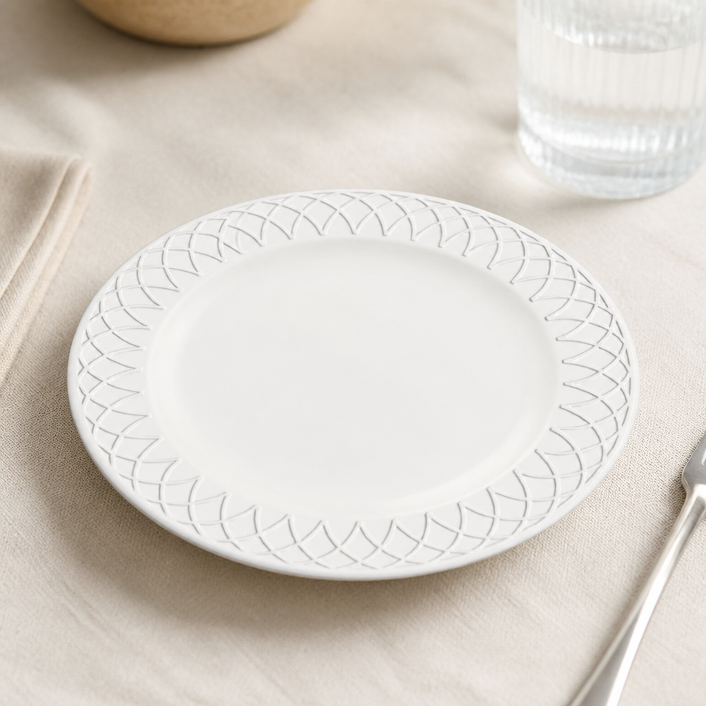 Commercial Plates 202mm Porcelain 12 Pack