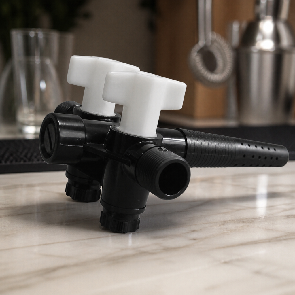 Commercial Double BSP Tap for Pub and Cellar Equipment