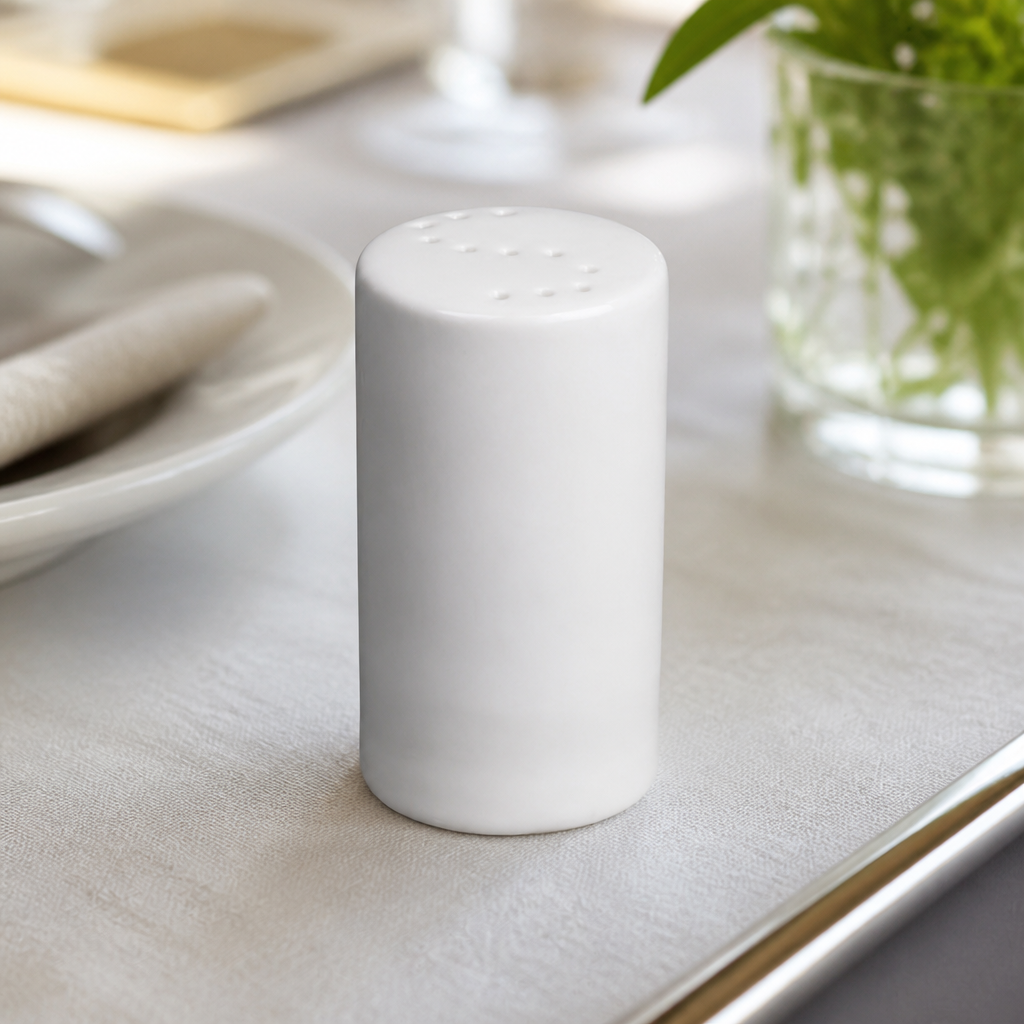 Commercial Whiteware Salt Shakers 80mm - 12 Pack