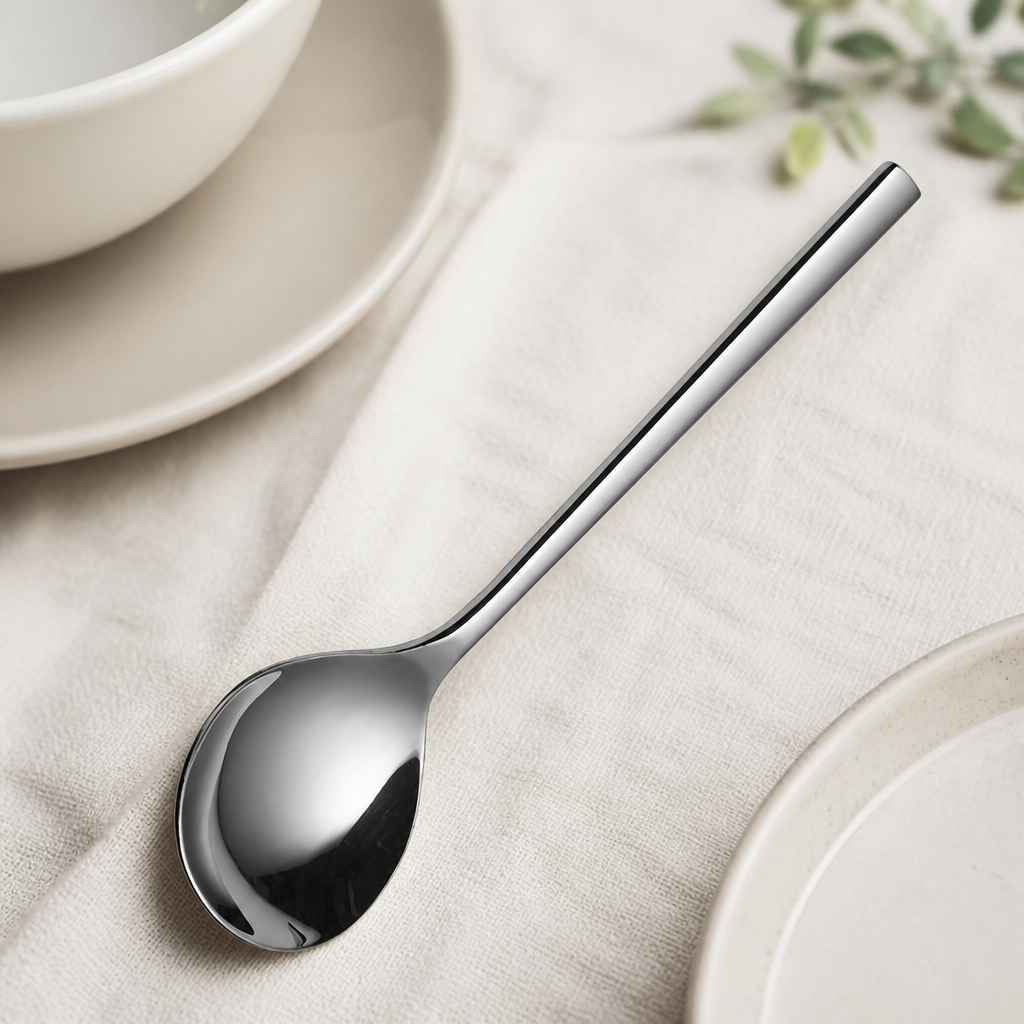 Commercial Round Soup Spoons 12 Pack 18/10 Stainless Steel
